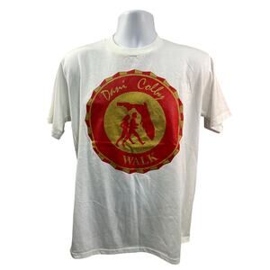 Dani Colby Walk Vintage Florida White Shirt Jerzees Made in USA Size Large